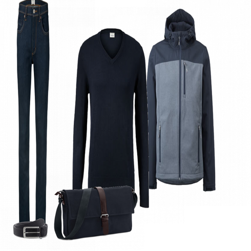 Blau Sportjacke Tchibo kombinieren