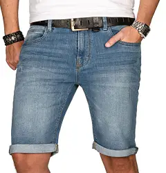 Indicode Herren Sommer Bermuda Jeans Shorts Kurze Hose Sommerhose Short B556a [B556a-Hellblau-Gr.XXL]
