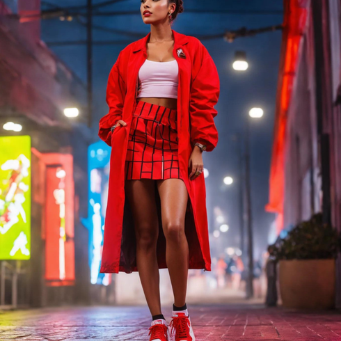 Comment poter Blanc/Crème Chemise et Haut/Haut Raccourci/Top Court Trendyol avec Rouge Jupe Italienne/Jupe Mini/Jupe Unisexe/60s Jupe/70s MiniJupe/90s Jupe/Jupe Trapèze/Jupe de Tennis/Jupe d'Uniforme Scolaire/Collège Jupe/Jupe Moderne Tommy Jeans
