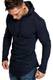 Amaci&Sons Herren Oversize Muscleshirt Hoodie Pullover Sweatshirt 4029 Navyblau L