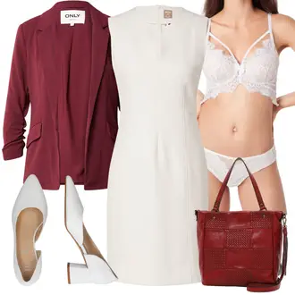 Elegante Outfits Sportlich Sommer mit Rosa/Beige/Braun/Weiß Bikini große größe HUNKEMÖLLER "Eleganter Look"Look: Uni, Sexy, Nahtlos, Sportlich, Coole, Egirl