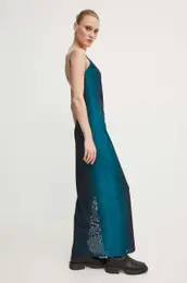 Obleka turkizna barva, 3056-13034