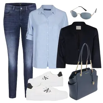 Anzug Outfits mit Blau/DunkelBlau/Lila Winterjacke/Herren Lederjacke/Biker Jeans/Thermojeans/Lederjacke/Leder Schuhe/Caprijeans MAC "Modernes Business Outfit"