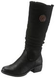 Schwarz Reitstiefel für Damen image