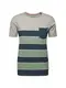 JACK & JONES T-Shirt ''''BOTTLE'''' dunkelblau / hellgrau / grün