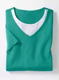 Mit Bubikragen 2-in-1 Shirt für Damen image
