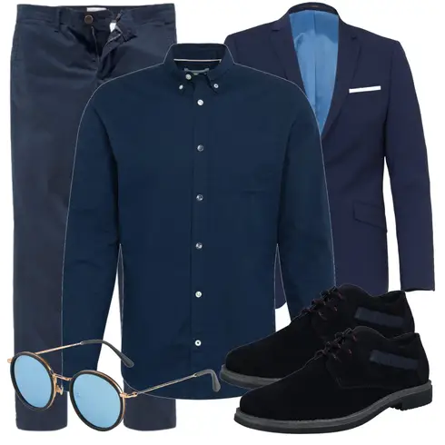 DunkelBlau/Blau/HellBlau Bluse Große Größe/Business Hemd/Casual Hemd/JeansHemd/BusinessHemd/Bügelfreies Hemd/Hemdbluse Jack & Jones kombinieren
