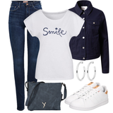 Schwarz S.Oliver Jeansjacken Outfits für Damen image