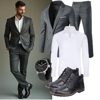 Viskose Outfit mit Allthemen "Business Outfit"