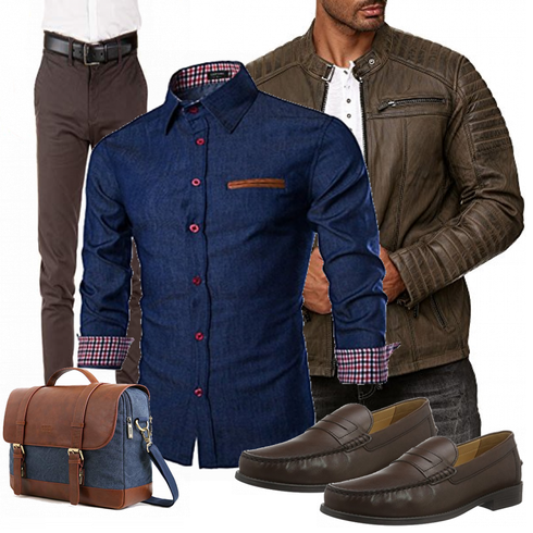 Blau Overall COOFANDY kombinieren