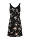 ONLY Kleid pfirsich / fuchsia / schwarz