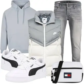 Outfit mit Weiß Sneaker/Leder Sneaker Puma "Outfits für jeden Tag"