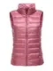 Damen Daunenweste Elegante Ärmellos Steppweste Herbst Winter Leicht Gepolstert Weste Jungen Chic Fashion Casual Warm Gemütlich Hoher Kragen Mit Reißverschluss Outerwear (Color : Rose, Size : M)