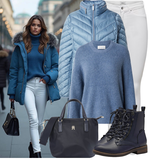 Winter Outfits Weiß Jeans für Damen image