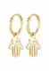 ELLI Ohrringe Hamsa Hand gold