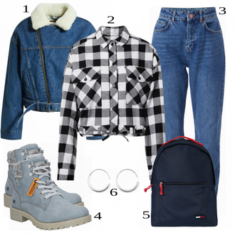 Outfit sa Siva Čizmica Dockers by Gerli "Savršeno za jesen"