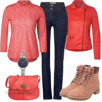 Outfit mit Braun Stiefel Apple of Eden "Outfit für den Herbst"