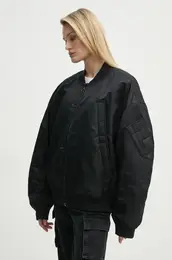 Bomber jakna rna barva, D25989-C143