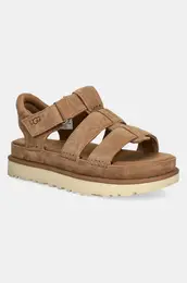 Sandali iz semia Goldenstar Strap enski, rjava barva, 1137890-CHE