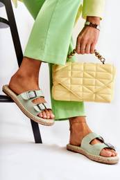 Classic Suede Women's Slippers Green Casilda