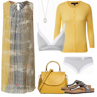Outfit mit Grau Cartoon "Schönes Freizeitoutfit"