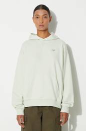 Bombaen pulover Athletics French Terry Hoodie enski, zelena barva, s kapuco, WT41537NUM