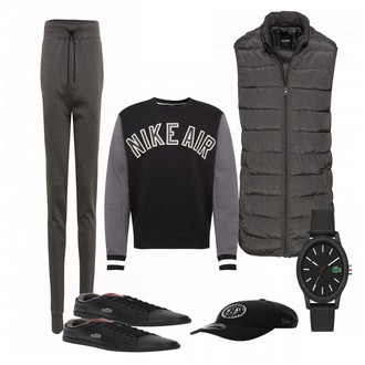 Outfit mit Weiß Uhr Lacoste "Lacoste"