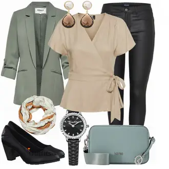 Elegante Outfits mit Schwarz/Weiß Lederjacke/Lederimitathose/Lederlegging/Leggings Lederoptik/Lederhose/Skinny Hose/Treggings/Biker Jeans/Thermojeans/Leder Schuhe Pieces "Eleganter Look"