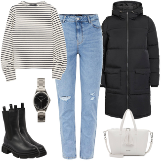 Outfit mit Grau someday "Kontrast Alltagslook"