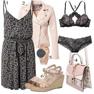 Outfit sa Pink/Bež/Plava Traper Jakna RINO & PELLE "Zimski outfit"
