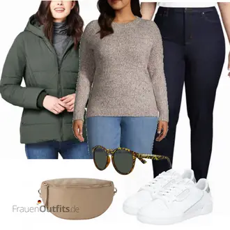 Outfit mit Grün Tasche HALLHUBER "Buntes Outfit für den Frühling"