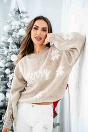 Sweter damski MAGICAL TIME beowy