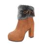 Gefütterte Winterstiefeletten aus Leder image