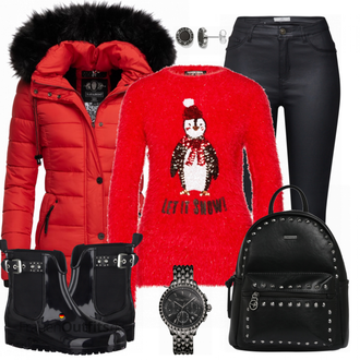 Outfit mit Rot/Dunkelrot Strick Große/Sweatmode/Boucle Strickjacke/Strickjacke Tracht/Morgenmantel/Strickjacke Gefüttert/Stehkragen-Strickjacke/Winter Strickjacke/Wolle Strickjacke/Weihnachtspullover/Mohair Pullover/Plüsch Pullover Fashion Union "Navahoo"