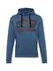 TOM TAILOR Hoodie blau / schwarz