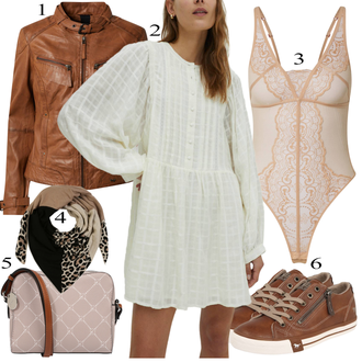 tenues avec Beige/Marron Bandana/Foulard/Écharpe/Châle About You "tenues parfaite"