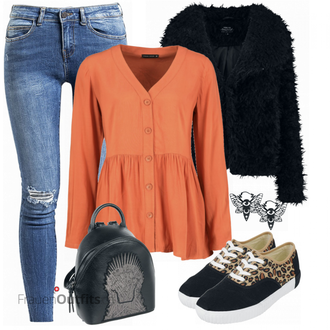 Outfit mit Blau Rucksack Game of Thrones "Cooles Herbst Outfit"