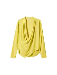 MANGO Bluse ''''Tulipan'''' limone