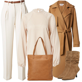Beige Trench Manteaux Tenues pour Femmes image