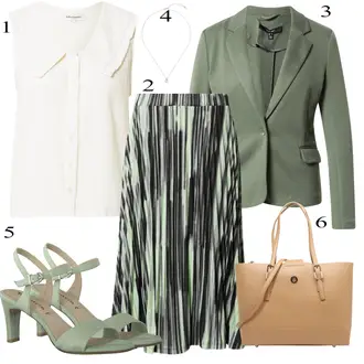 Dijamantni uzorak Outfit sa Crna/Srebro/Siva/Bijela Collier/Fini lančić Ted Baker "Biznis outfiti"