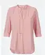Rosa V-Ausschnitt Chiffonbluse für Damen