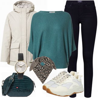 Outfit mit Grau Sneaker SCOTCH & SODA "Herbstlicher Look"