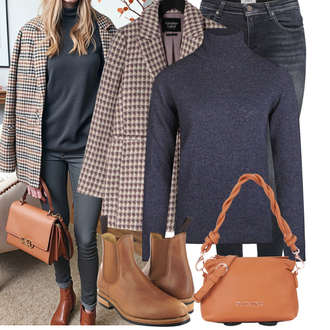 Jeans Outfits Elegant met Donkerblauw/Donkergrijs/grijs/zwart Lederen Jas/Jeans met Split/Jeans met Lage Taille/Push up Jeans/Slip-on jeans/Lederen Schoenen/Thermo Jeans/Winterjas Only "Modieuze lente-outfit"Look: Naadloos, Simpel, Vintage, Egirl, Soft girl, Overgekleed, Elegant