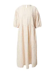 Monki Kleid beige / hellbeige / weiß