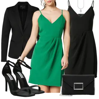 High Heels Outfit mit Schwarz/Weiß/Rot/Braun/Orange Sandalette/High Heel/Spangenpump/Schaftsandale/Sandalen Mit Absatz Steve Madden "Eleganter Look"