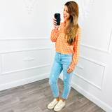 Oranje casual tops image