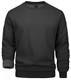 MAGCOMSEN Herren Classics Pullover Baumwolle Crewneck Sweatshirt Warm Sport Shirts Herren Basic Rundhalsausschnitt Laufshirt Fleece Outdoor Pulli Gefüttert Arbeitsshirt Schwarz M