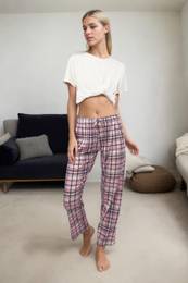 80156 Women Pyjama Bottom-BLUE-PINK