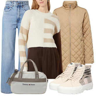90er Jahre Outfits mit Hellblau/Blau Wide Leg Jean/Dad Jeans/High Waist Jeans/Jeans-Culotte/Jeans mit Schlitz/Loose fit Jeans/Mom Jean/Formelles Hemd/Vintage Jeans Dr. Denim "90er Jahre Outfit für Frauen"