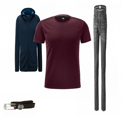 Blau Sportjacke Tchibo kombinieren